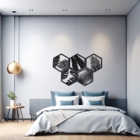 Декор настенный, панно для интерьера из дерева "Папоротник", 5 модулей 32 х 27.5 см Декор настенный, панно для интерьера из дерева "Папоротник", 5 модулей 32 х 27.5 см