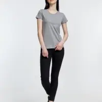 Футболка женская Pioneer Women, серый меланж, размер S