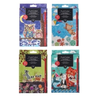 Карандаши цветные 36 цветов Funcolor пластиковые, МИКС Карандаши цветные 36 цветов Funcolor пластиковые, МИКС