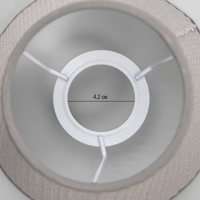 Абажур Е27 серый 15х15х13 см Абажур Е27 серый 15х15х13 см