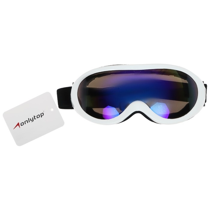 Маска горнолыжная ONLYTOP, цвет белый