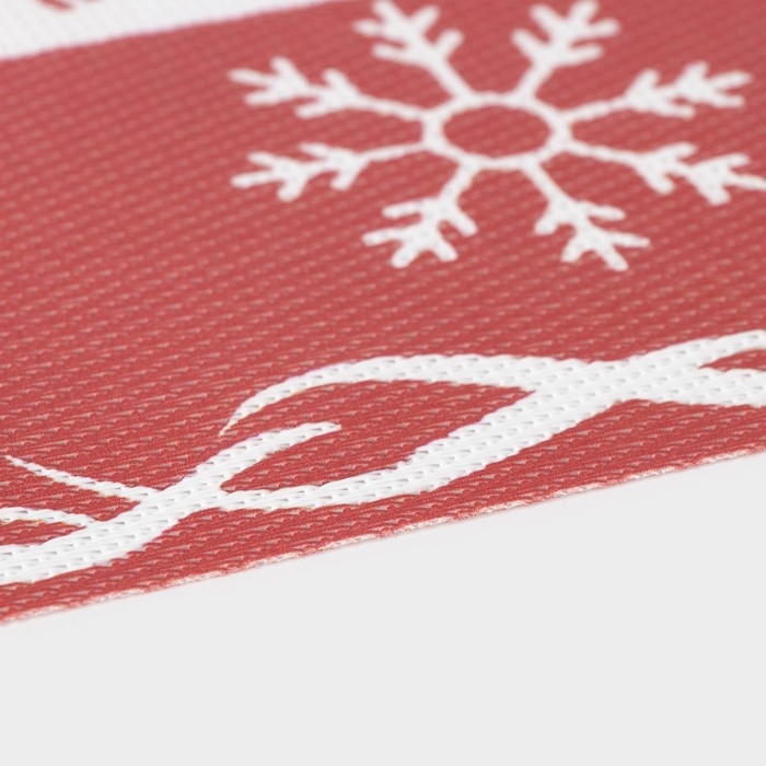 Дорожка новогодняя на стол Доляна &laquo;Новый год&raquo;, сервировочная, 180&times;30 см