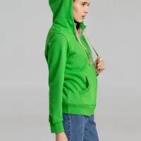 Толстовка унисекс на молнии Sherpa 280, темно-зеленая, размер M