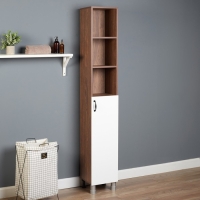 Пенал для ванной комнаты "Брит 30", Морское дерево винтаж, 30 х 30 х 190 см