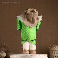 Оберег-домовой "Славуся в льняном колпаке, с рублём", МИКС Оберег-домовой "Славуся в льняном колпаке, с рублём", МИКС