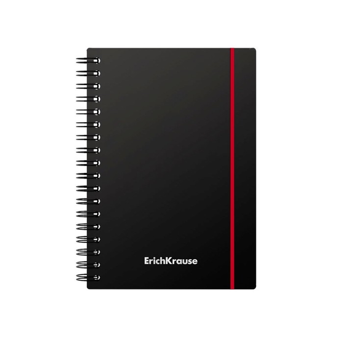 Тетрадь А6 на спирали, 80 листов в клетку, ErichKrause Accent, пластиковая обложка, на резинке, блок офсет 100% белизна, МИКС Тетрадь А6 на спирали, 80 листов в клетку, ErichKrause Accent, пластиковая обложка, на резинке, блок офсет 100% белизна, МИКС