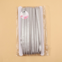 Резинка для бретелей, блестящая, 10 мм, 10 &plusmn; 0,5 м, цвет серый