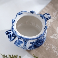 Сахарница «Бутон», 10х15х11 см, авт. Сидоров, гжель Сахарница «Бутон», 10х15х11 см, авт. Сидоров, гжель