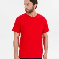 Футболка унисекс T-Bolka 180, красная, размер XXL