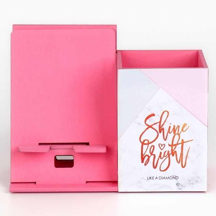 Органайзер для канцелярии с подставкой под телефон &laquo;Shine bright&raquo;