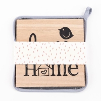 Набор кухонный "Love at home" прихватка, подставка под горячее Набор кухонный "Love at home" прихватка, подставка под горячее