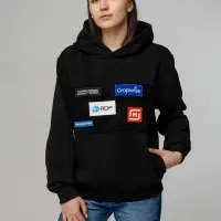 Худи унисекс Patch Catcher, черное, размер XL