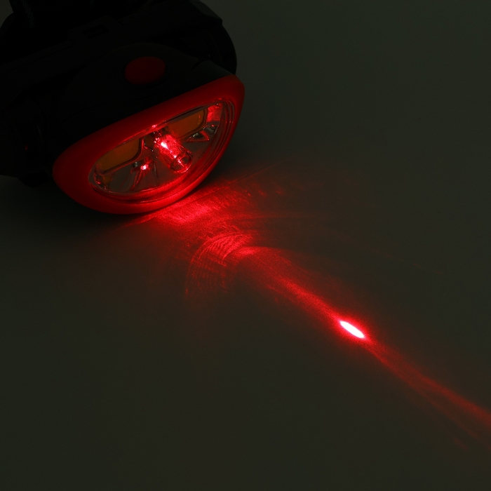 Фонарь налобный аккумуляторный, 5Вт, 1200 мАч, 120 лм, 2 режима, лазер, 5 х 6.5 см, красный Фонарь налобный аккумуляторный, 5Вт, 1200 мАч, 120 лм, 2 режима, лазер, 5 х 6.5 см, красный