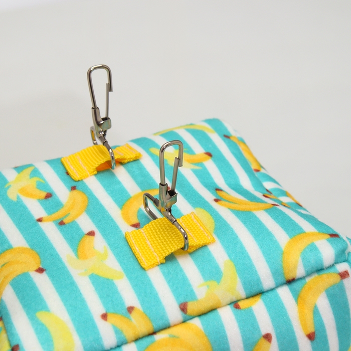 Подвесной домик-кубик "Бананы", 17 х 17 х17 см