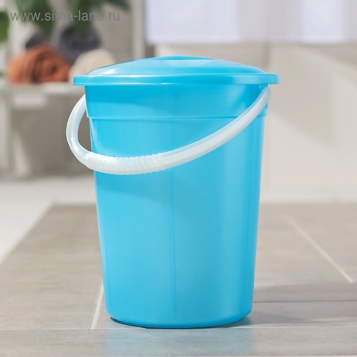 Ведро пищевое с крышкой &laquo;Евро&raquo;, 5 л, особопрочное, цвет МИКС