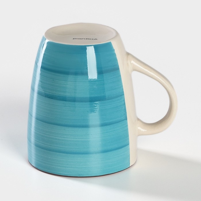 Кружка керамическая Доляна «Морской мир», 360 мл, цвет голубой Кружка керамическая Доляна «Морской мир», 360 мл, цвет голубой