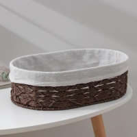 Корзина плетёная Доляна &laquo;Лира&raquo;, 34&times;24&times;10,5 см, цвет коричневый