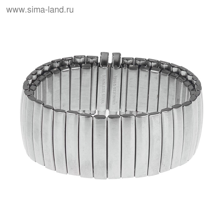 Ремешок для часов "Соломон", 20 мм, металл, серебро