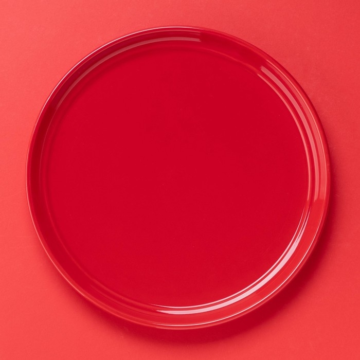 Блинница новогодняя Доляна &laquo;Сани Деда Мороза&raquo;, d=23 см, керамика, цвет белый