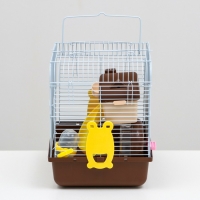 Клетка для грызунов "Пижон", укомплектованная, 27 х 21 х 26 см, коричневая Клетка для грызунов "Пижон", укомплектованная, 27 х 21 х 26 см, коричневая