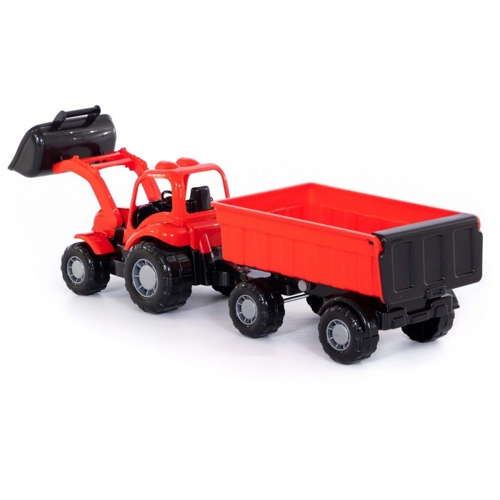 Трактор с прицепом №1 и ковшом «Крепыш», цвета МИКС Трактор с прицепом №1 и ковшом «Крепыш», цвета МИКС