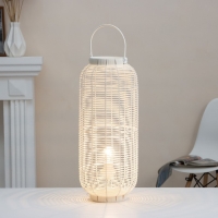 Настольная лампа "Нава" Е27 15Вт белый 25х25х60 см RISALUX Настольная лампа "Нава" Е27 15Вт белый 25х25х60 см RISALUX