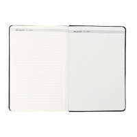 Ежедневник недатированный ESCALADA А5, 160 листов, твердая обложка, искуственная кожа, блок, тиснение, блок 70г/м2, чёрный