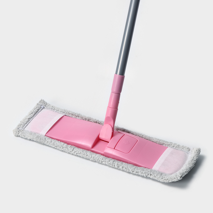 Швабра для мытья пола плоская с телескопической ручкой Raccoon, 40&times;14&times;90(120) см, микрофибра