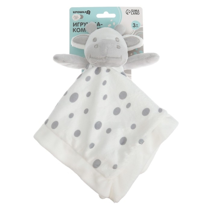 Комфортер - игрушка &laquo;Коровка&raquo;, погремушка, цвет белый, Крошка Я