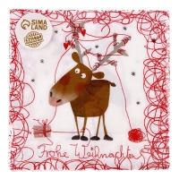 Салфетки бумажные &laquo;Новогодний олень&raquo;, 33х33 см, набор 20 шт.