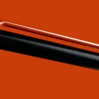 Шариковая ручка GrafeeX в чехле, черная с оранжевым Шариковая ручка GrafeeX в чехле, черная с оранжевым