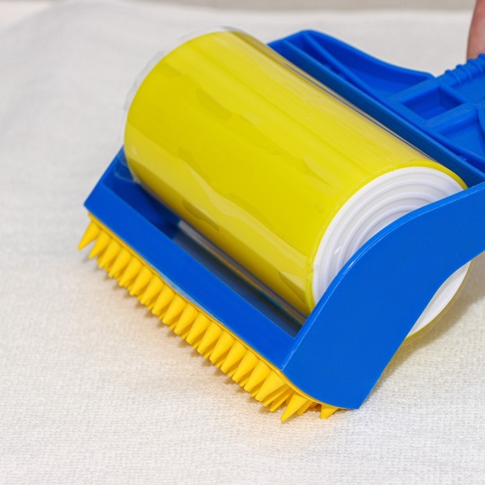 Ролик для чистки одежды с силиконовой щёткой Доляна, 20&times;11&times;7 см