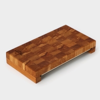 Доска разделочная Magistro, дуб, с металлической гастроёмкостью, 30,5×16,5×5 см, в крафтовой коробке Доска разделочная Magistro, дуб, с металлической гастроёмкостью, 30,5×16,5×5 см, в крафтовой коробке