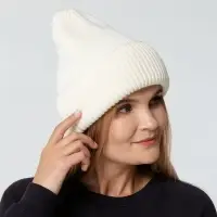Шапка Flette, молочно-белая
