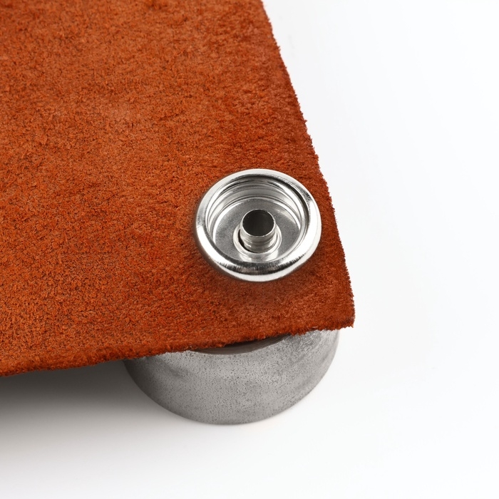 Кнопки установочные, Омега (О-образные), d = 15 мм, 6 шт, с установщиком, цвет серебряный Кнопки установочные, Омега (О-образные), d = 15 мм, 6 шт, с установщиком, цвет серебряный