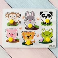 Рамка-вкладыш &laquo;Зверята-малышата&raquo;