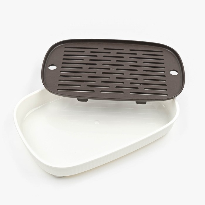 Поднос пластиковый для чайной церемонии, 27 х 18.5 х 4 см, на ножках Поднос пластиковый для чайной церемонии, 27 х 18.5 х 4 см, на ножках