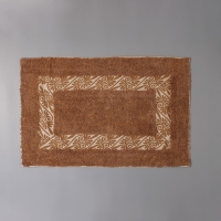 Коврик для дома Доляна &laquo;Вензель&raquo;, 50&times;80 см, цвет коричневый