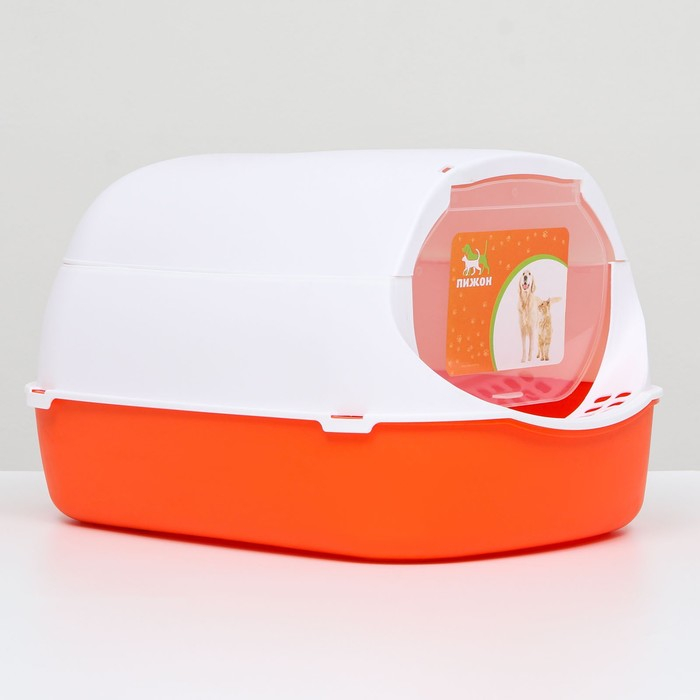 Туалет-домик 43 х 32 х 28 см, бело-красный Туалет-домик 43 х 32 х 28 см, бело-красный