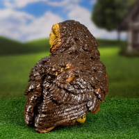 Садовая фигура "Сова" коричневая, 22х24х26см Садовая фигура "Сова" коричневая, 22х24х26см