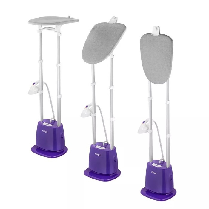 Отпариватель KT-9132, напольный, 2180 Вт, 1500 мл, 35 г/мин, фиолетовый Отпариватель KT-9132, напольный, 2180 Вт, 1500 мл, 35 г/мин, фиолетовый