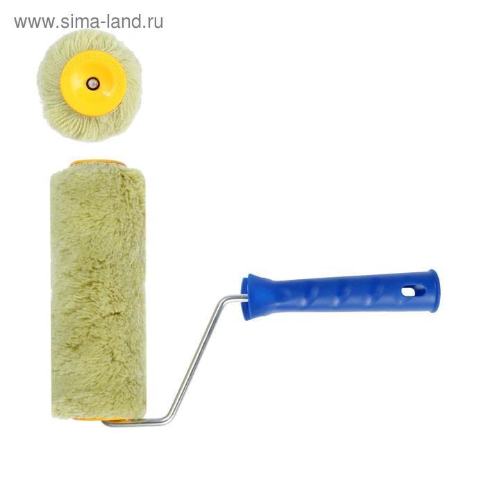 Валик ТУНДРА, полиакрил, 180 мм, рукоятка d=6 мм, D=42 мм, ворс 18 мм