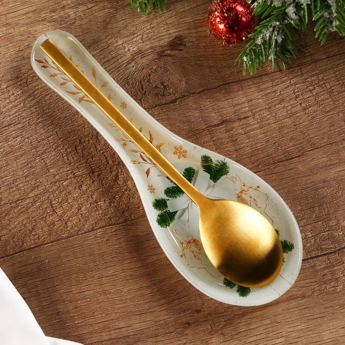 Новый год. Подставка под ложку &laquo;Верь в чудеса&raquo;, 21.2 х 7.5 см