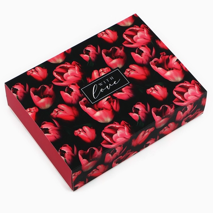 Коробка для сладостей «Тюльпаны», 20 х 15 х 5 см Коробка для сладостей «Тюльпаны», 20 х 15 х 5 см