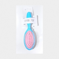 Расчёска массажная, 19 &times; 5,5 см, цвет голубой