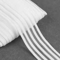 Резинка декоративная с прозрачными вставками, 29 мм, 10 ± 1 м, цвет белый Резинка декоративная с прозрачными вставками, 29 мм, 10 ± 1 м, цвет белый