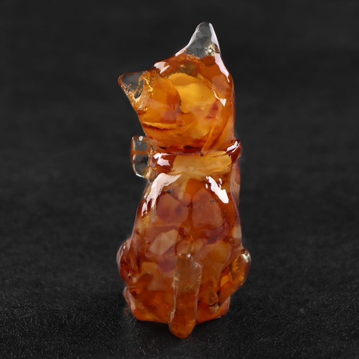 Сувенир "Кот", янтарь