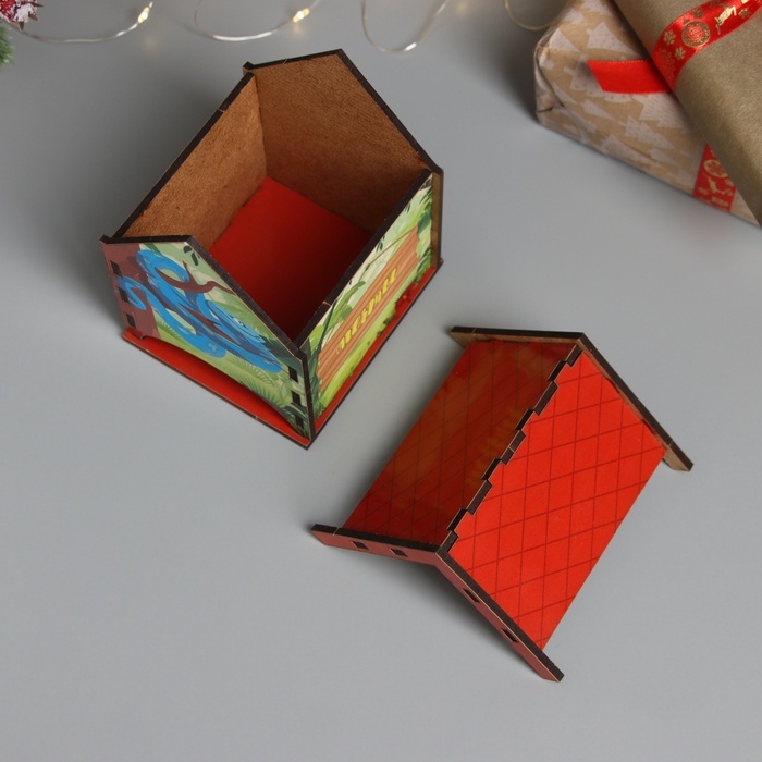 Новогодний чайный домик Новогодний чайный домик "Змея. Сочиняй мечты" 10,5х9,5х12 см