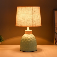 Настольная лампа "Медея" Е14 40Вт светло-зеленый 20х20х33 см RISALUX Настольная лампа "Медея" Е14 40Вт светло-зеленый 20х20х33 см RISALUX