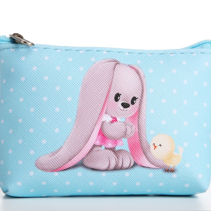 Кошелек детский, цвет микс "Милые зайчики", 11*7 см   микс